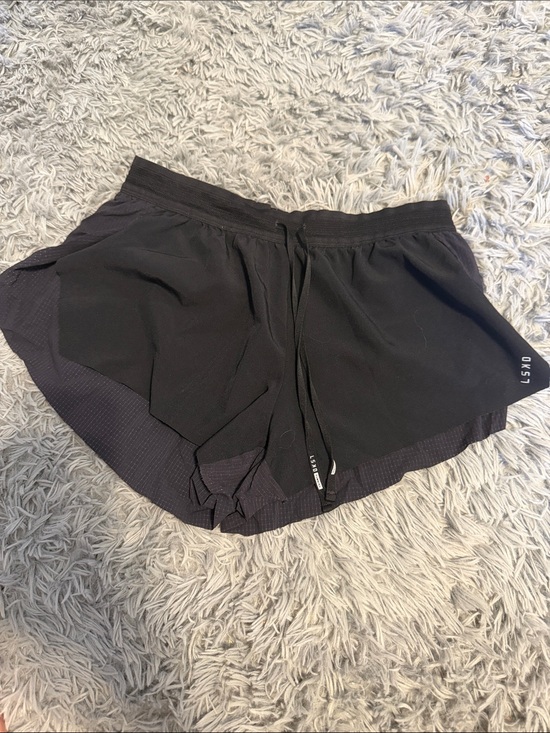 Lskd Pants - LSKD Women’s Black Layered Athletic Shorts